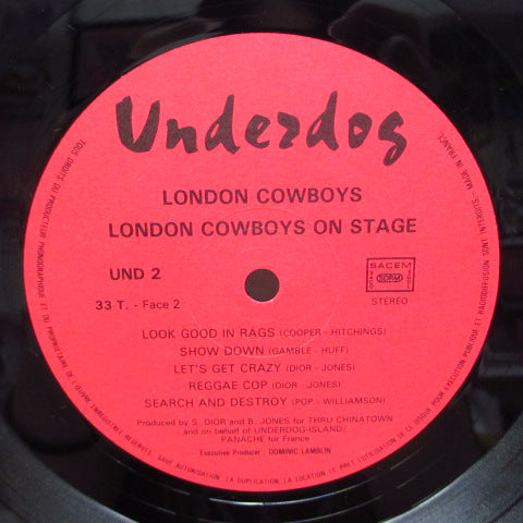 LONDON COWBOYS (ロンドン・カウボーイズ)  - On Stage (France Orig.LP/CS)