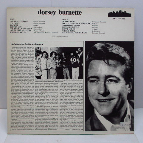 DORSEY BURNETTE - Dorsey Burnette (Euro LP)