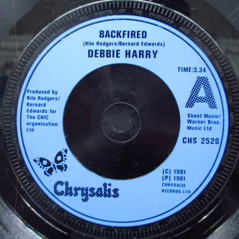 DEBBIE HARRY (デビー・ハリー / デボラ・ハリー) - Backfired / Military Rap (UK Orig.)