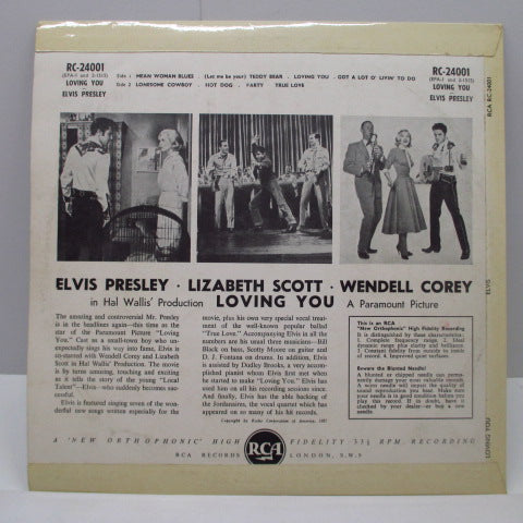 ELVIS PRESLEY (エルヴィス・プレスリー) - Loving You (UK '64 Re 10"/Red ELVIS CVR)