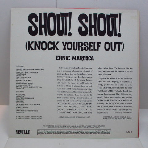 ERNIE MARESCA - Shout Shout (UK '82 Reissue Mono LP/CS)