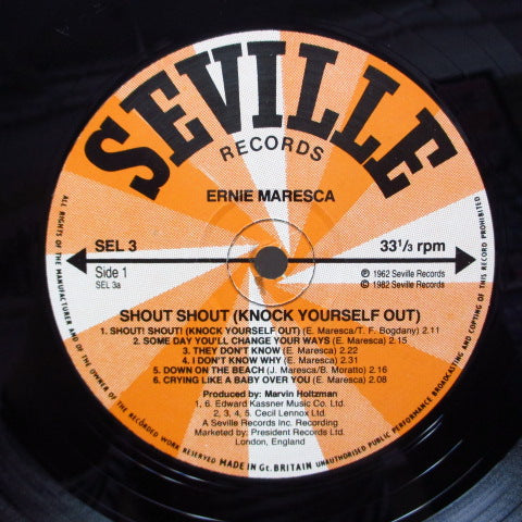 ERNIE MARESCA - Shout Shout (UK '82 Reissue Mono LP/CS)