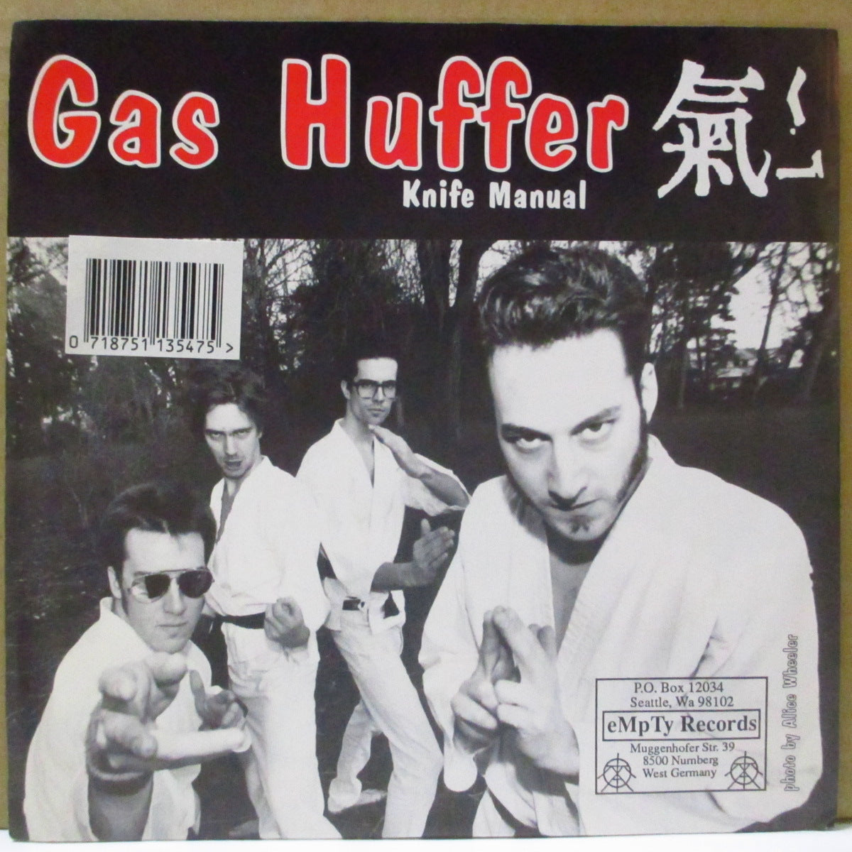 MUDHONEY / GAS HUFFER (マッドハニー / ガス・ハッファー)  - You Stupid Asshole (US Orig.Black Vinyl 7")