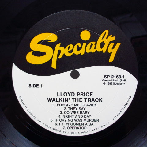 LLOYD PRICE (ロイド・プライス) - Walkin' The Track (US オリジナル LP)