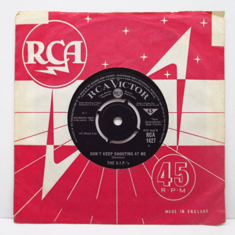 V.I.P.'S - Don't Keep Shouting At Me (UK Orig.7"+CS)