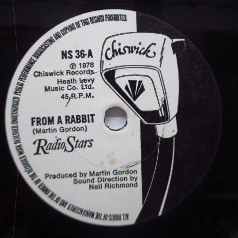 RADIO STARS (レディオ・スターズ ) - From A Rabbit (UK 限定 6"+マットソフト紙折り返ジャケ)