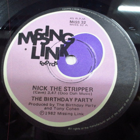 BIRTHDAY PARTY, THE - Nick The Stripper (OZ Orig.7")