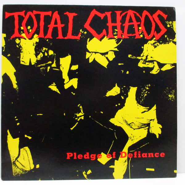 TOTAL CHAOS (トータル・カオス)  - Pledge Of Defiance (US オリジナル LP+インサート)
