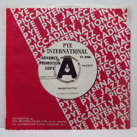T.V.AND THE TRIBESMEN - Barefootin' / Fat Man (US Promo 7"+CS)