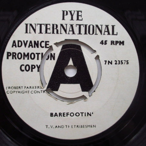 T.V.AND THE TRIBESMEN - Barefootin' / Fat Man (US Promo 7"+CS)