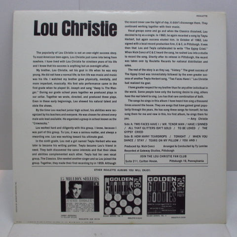 LOU CHRISTIE - Lou Christie (日本 Reissue Mono-Stereo)