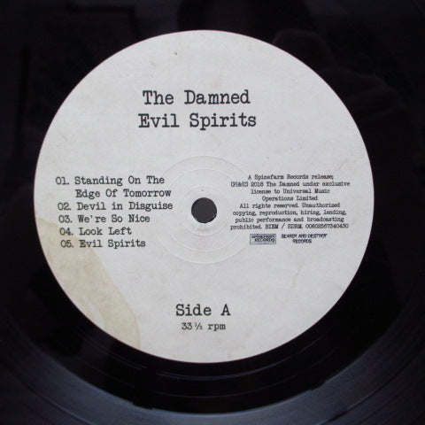 DAMNED, THE (ザ ・ダムド) - Evil Spirits (UK Orig.LP+Message Card, 4 Picks, Autographed CVR)
