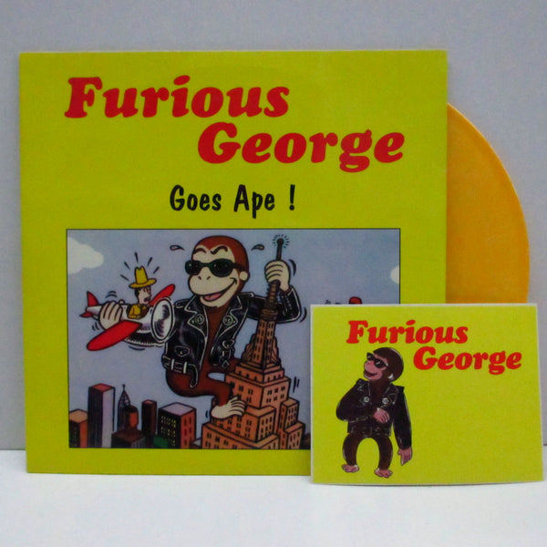 FURIOUS GEORGE (フィゥーリアス・ジョージ)  - Goes Ape! (US Ltd.Orange Vinyl 7"+Sticker)