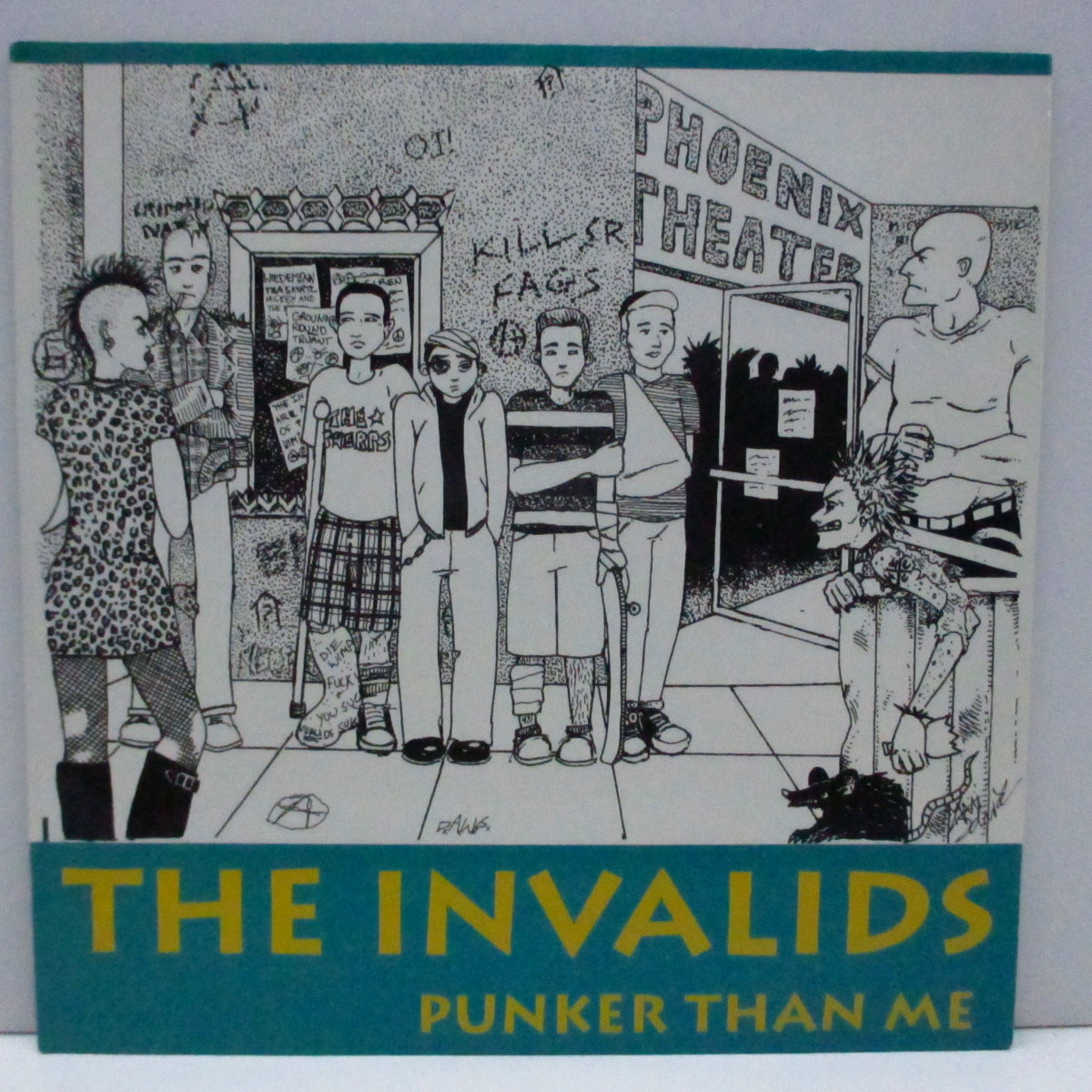 INVALIDS, THE (ザ・インヴァリズ)  - Punker Than Me (US Orig.Black Vinyl 7")