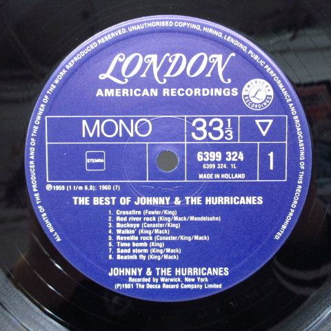 JOHNNY & THE HURRICANES - The Best Of Johnny And The Hurricanes (UK)