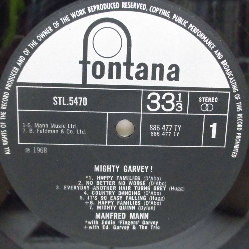 MANFRED MANN (マンフレッド・マン)  - Mighty Garvey！(UK オリジナル「ステレオ」LP/両面CS)