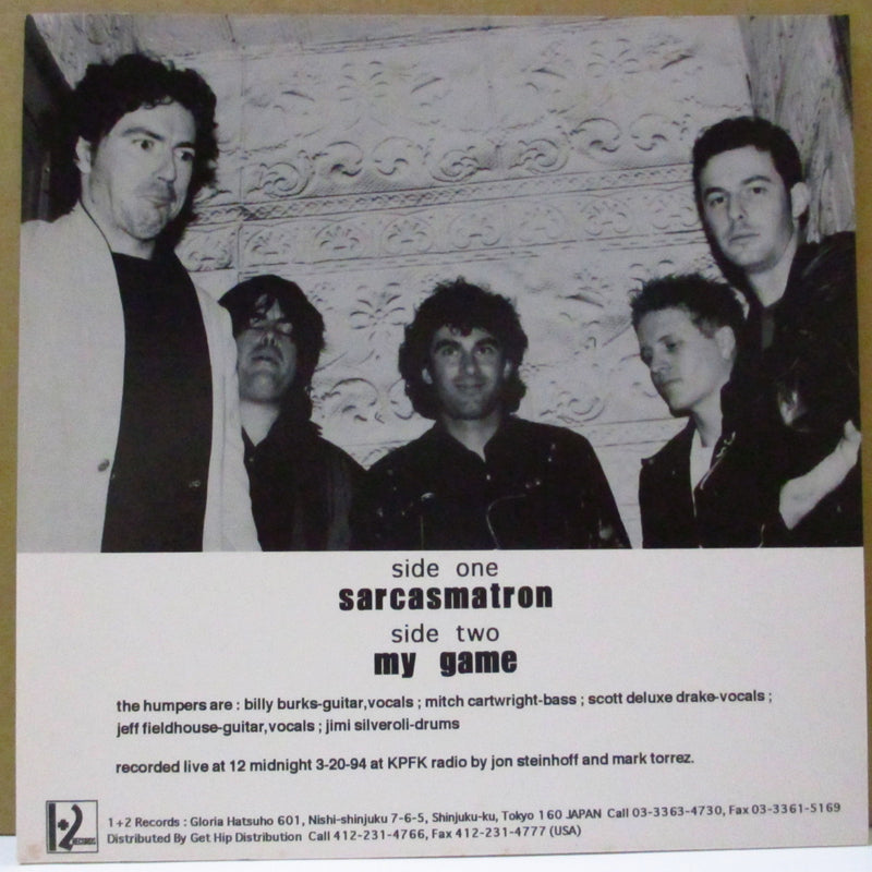HUMPERS, THE (ザ・ハンパーズ)  - Sarcasmatron (Japan Orig.Clear Blue Vinyl 7")