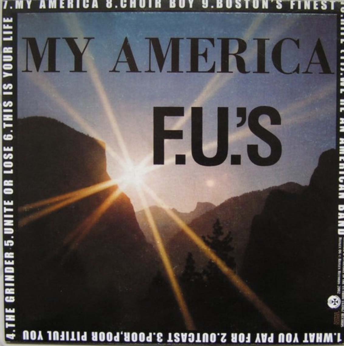 F.U.'S (エフユーズ)  - Kill For Christ : My America (Belgium Ltd.Reissue LP 「廃盤 New」  )