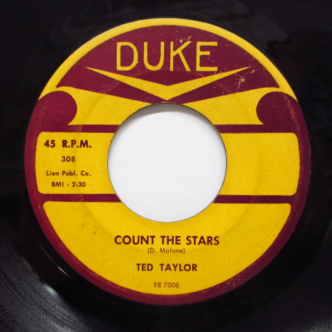 TED TAYLOR - Count The Stars / Hold Me Tight