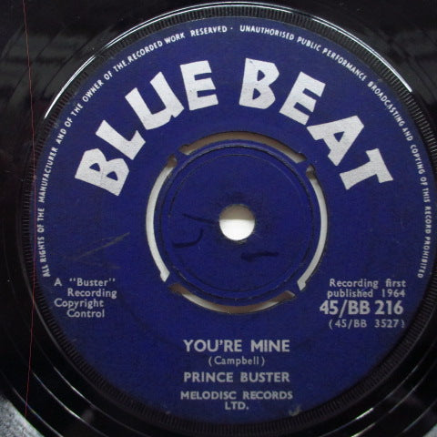 PRINCE BUSTER-You're Mine (UK Orig.7 ")