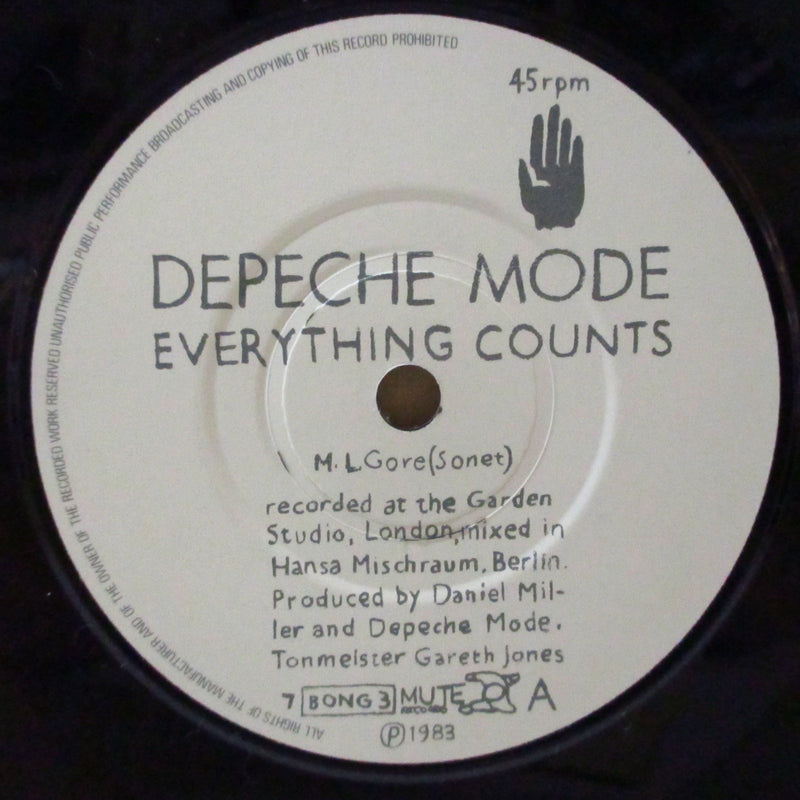DEPECHE MODE (デペッシュ・モード)  - Everything Counts (UK オリジナル 7"+PS)