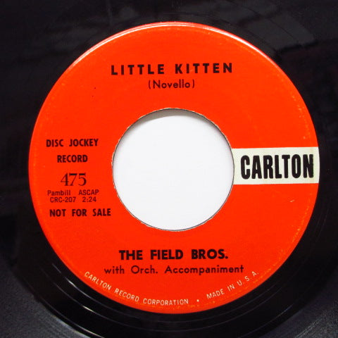 FIELD BROS. - Little Kitten / Time And Time Again (Promo)