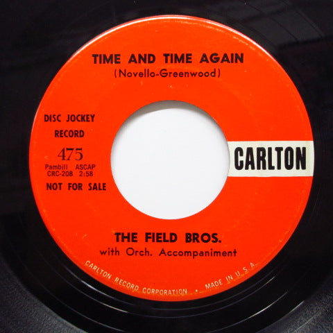 FIELD BROS. - Little Kitten / Time And Time Again (Promo)