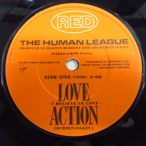 HUMAN LEAGUE, THE - Love Action - I Believe In Love (UK Orig.7")
