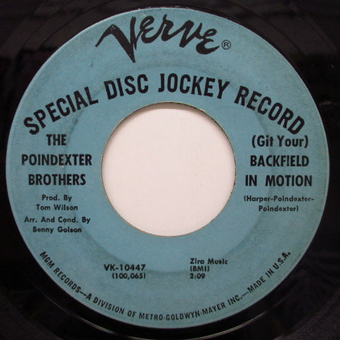 POINDEXTER BROS. - (Git It) Backfield In Motion (Promo)