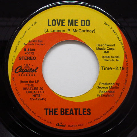 BEATLES - Love Me Do (US '82 Reissue 7"+PS)