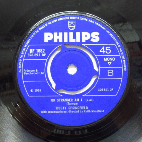 DUSTY SPRINGFIELD-I Close My Eyes And Count To Ten (UK Orig.7 "/ Round Center)