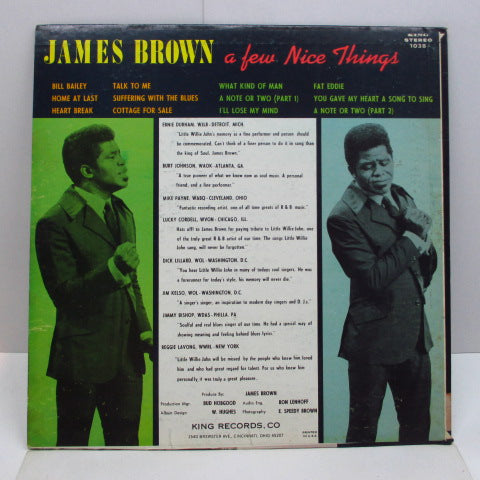 JAMES BROWN (ジェームス・ブラウン) - Thinking About Little Willie John A Few Nice Things (US オリジナル・ステレオ LP)