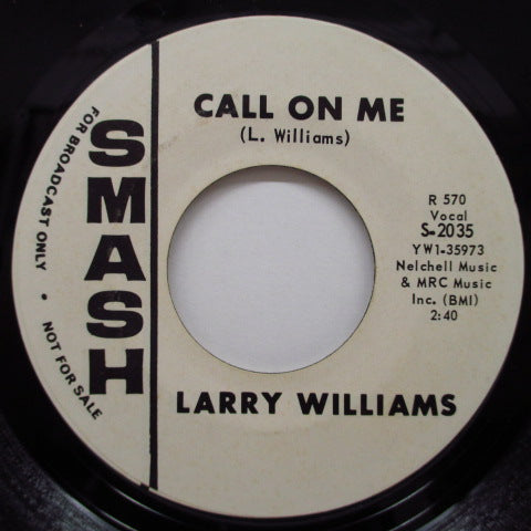 LARRY WILLIAMS - Boss Lovin' / Call On Me (US Promo)