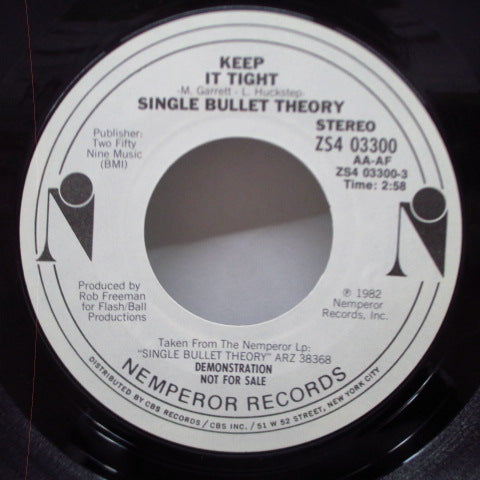 SINGLE BULLET THEORY (シングル・バレット・セオリー)  - Keep It Tight (US Promo 7")