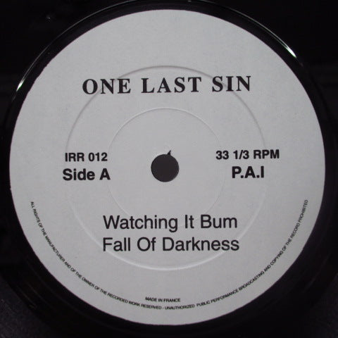 ONE LAST SIN - The Fall Of Darkness (France Orig.7")