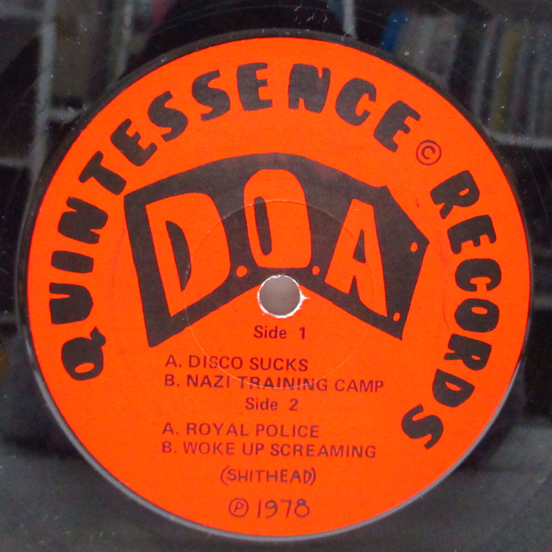 D.O.A. - Disco Sucks (Canada '79 Reissue 7"+Autographed PS)