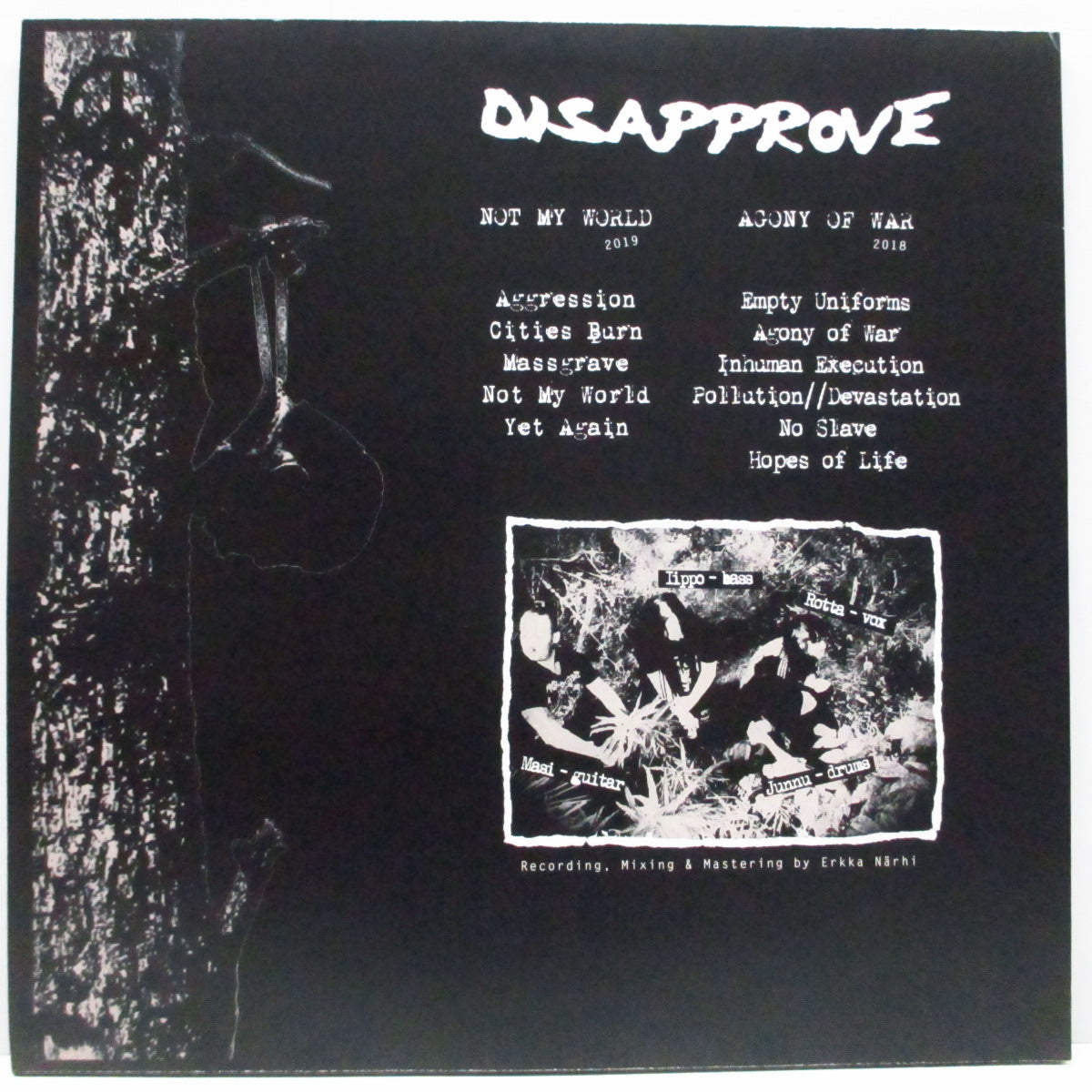 DISAPPROVE (ディサプルーヴ)  - Devastation (US 300枚限定プレス LP）