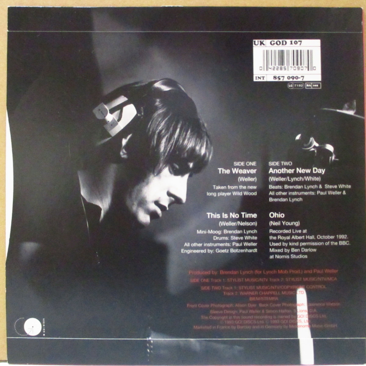 PAUL WELLER (ポール・ウェラー)  - The Weaver EP (UK オリジナル 7")