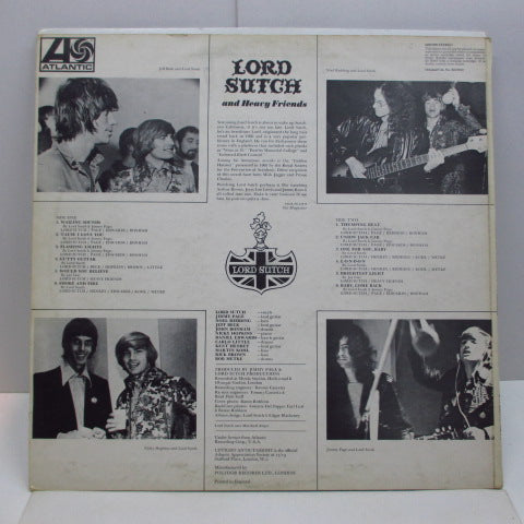 LORD SUTCH AND HEAVY FRIENDS (ロード・サッチ & ヘビー・フレンズ) - Lord Sutch And Heavy Friends (UK オリジナル LP/CS)