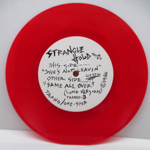 STRANGLEHOLD - Leisure Tour '84 (US Ltd.Red Vinyl 7"/Red PS)