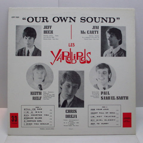 YARDBIRDS (ヤードバーズ) - Our Own Sound (France Re LP/CFF-7001)