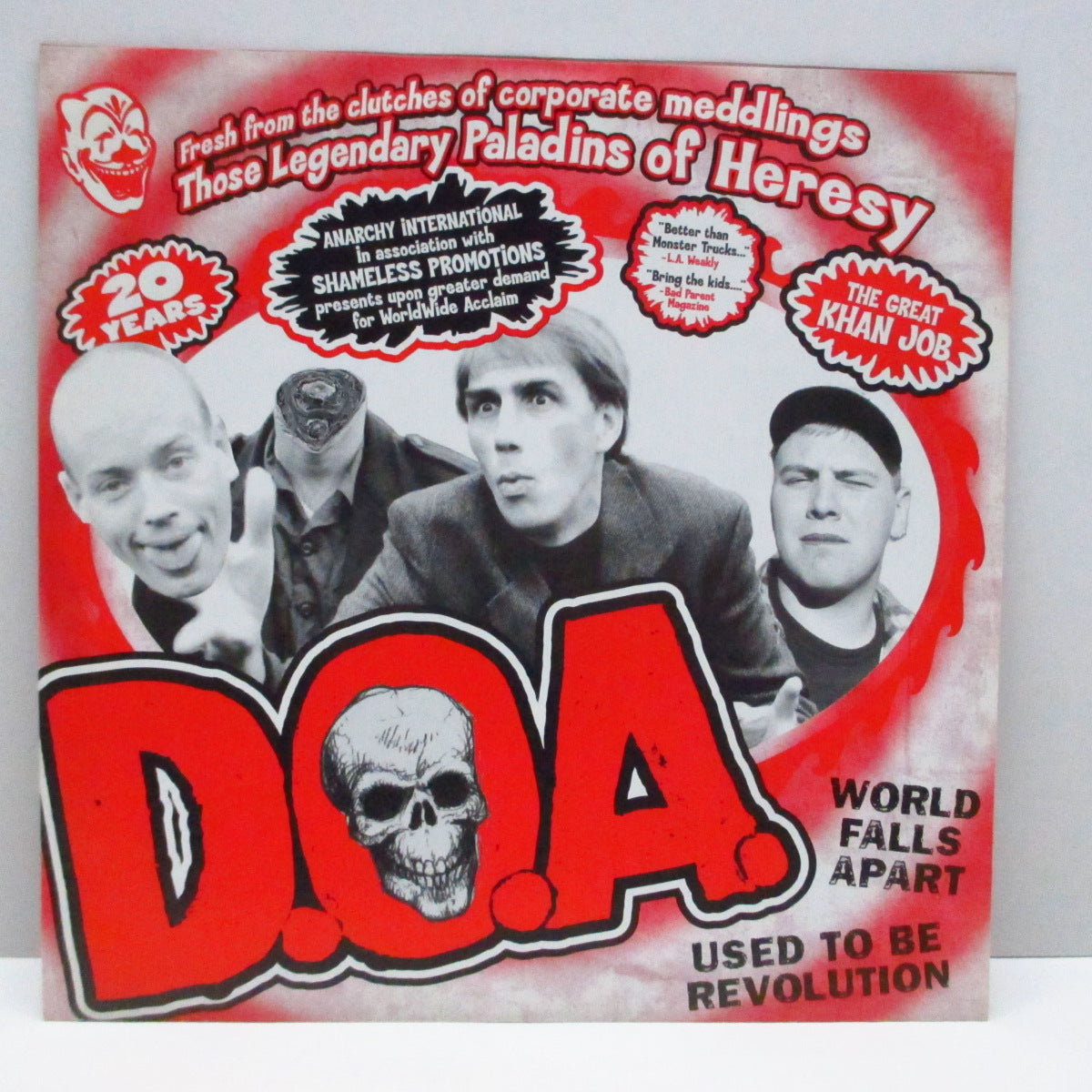 D.O.A. / D.B.S. - World Falls Apart (German Ltd.Yellow with & Splatter Vinyl 7")