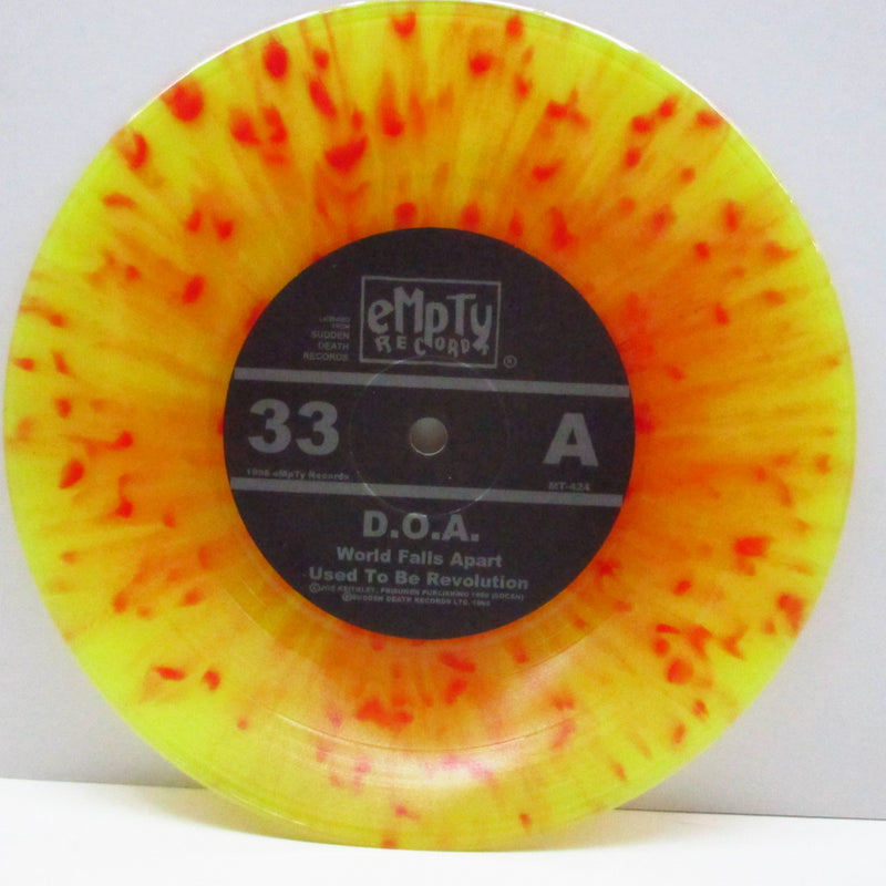 D.O.A. / D.B.S. - World Falls Apart (German Ltd.Yellow with & Splatter Vinyl 7")