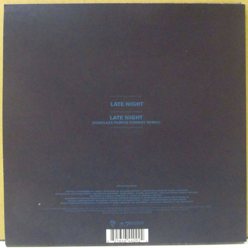 FOALS (フォールズ)  - Late Night (UK/EU 1,000枚限定 7")