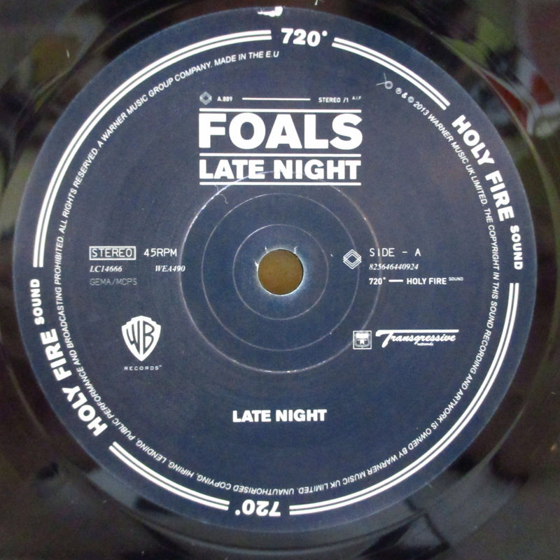 FOALS (フォールズ)  - Late Night (UK/EU 1,000枚限定 7")
