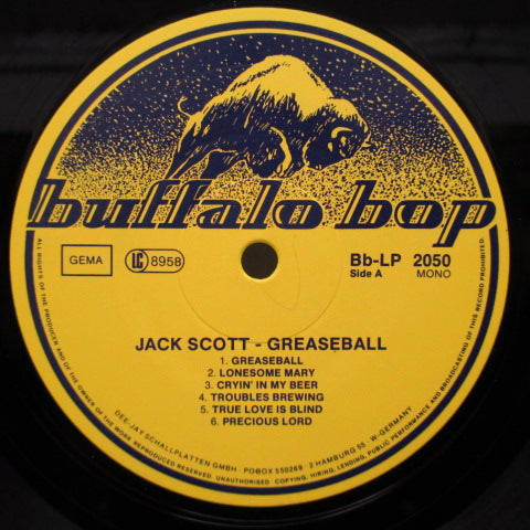 JACK SCOTT (ジャック・スコット)  - Greaseball (German Orig.Mono LP)