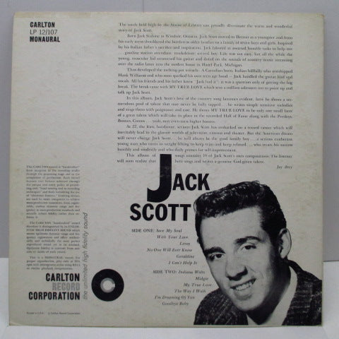 JACK SCOTT (ジャック・スコット)  - Jack Scott (US Orig.Mono LP)