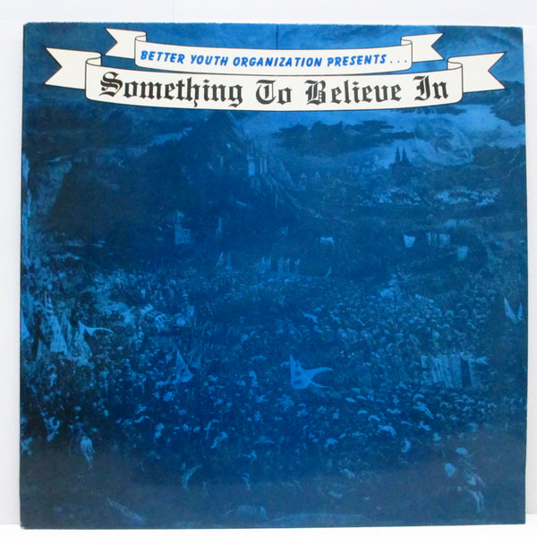 V.A.  (初期US、カナダHCコンピ)  - Something To Believe In (US '94 再発 LP/ Blue CVR)