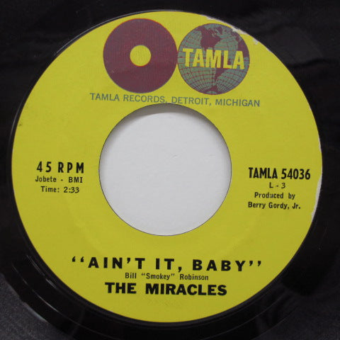 MIRACLES (SMOKEY ROBINSON & THE) - Ain't It Baby (US 2nd Press)