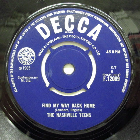 NASHVILLE TEENS - Find My Way Back Home (UK Orig.)